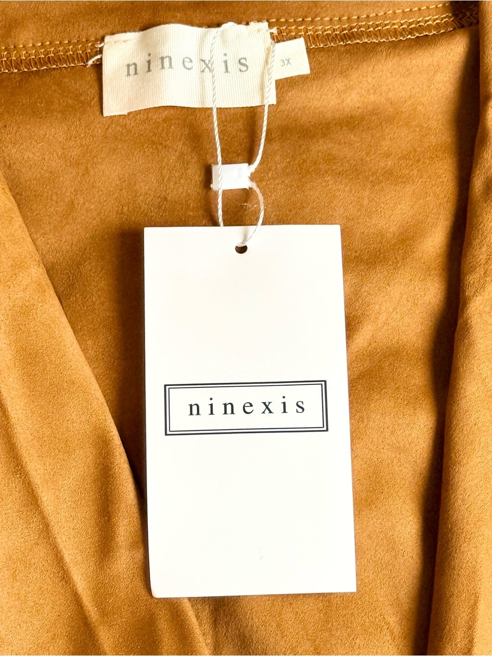 ninexis Womens Camel Suede Blazer Jacket